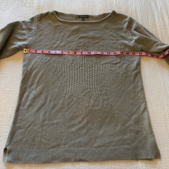 Wit & Wisdom Star Cable Knit Sweater Light Gray | XS | NWT - Picture 6 of 12